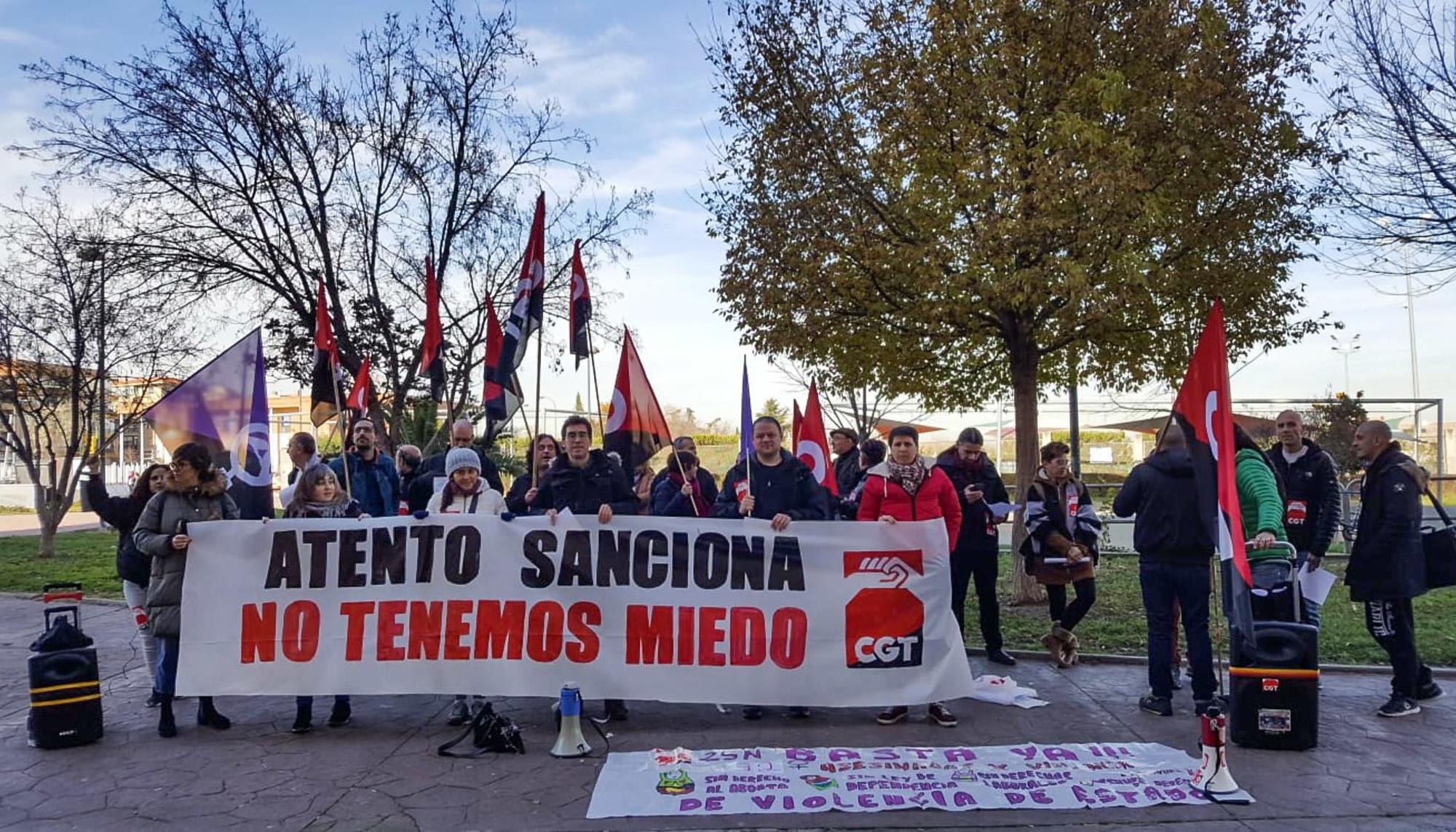 Concentración CGT Atento Madrid